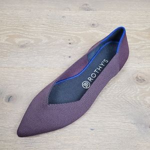 Rothy’s Pointed Toe Single Purple Shoe